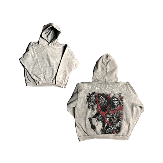 Hoodie Jinete Blanco 500gsm